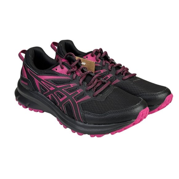 Asics Trail Scout 2 Womens 9 Black Pink Running Sneakers Athletic 1012B039 New - Picture 4 of 12